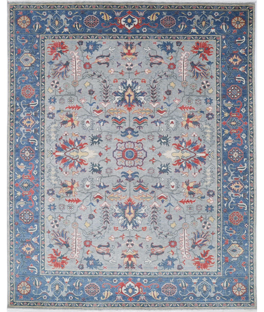 Power Loomed Pasha Wool Rug 7' 11" X 10' 0" 7' 11" X 10' 0" (241 X 305) / Grey / Blue