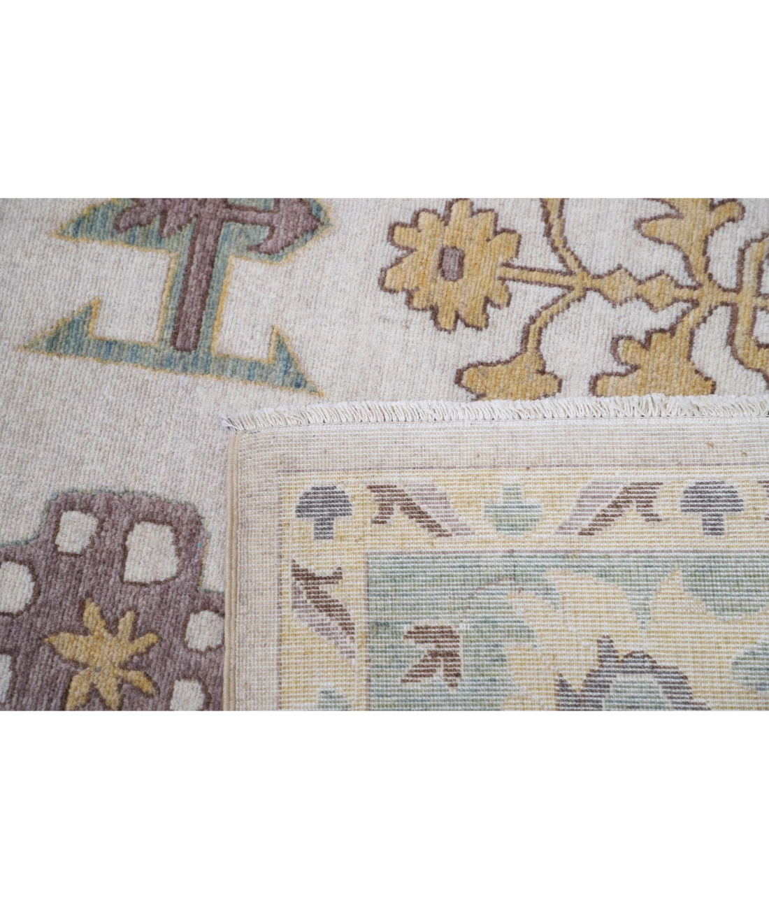 Power Loomed Pasha Wool Rug 7' 10" X 9' 10" 7' 10" X 9' 10" (239 X 300) / Ivory / Green