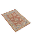 Ziegler 2' 1" X 2' 11" Hand-Knotted Wool Rug 2' 1" X 2' 11" (64 X 89) / Lilac / Blue