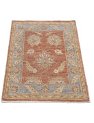 Ziegler 2' 1" X 2' 11" Hand-Knotted Wool Rug 2' 1" X 2' 11" (64 X 89) / Lilac / Blue