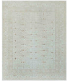 Hand Knotted Khotan Wool Rug - 7'10'' x 9'10'' 7' 10" X 9' 10" ( 239 X 300 ) / Ivory / Taupe