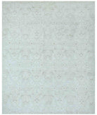 Hand Knotted Artemix Wool Rug - 8'0'' x 9'8'' 8' 0" X 9' 8" ( 244 X 295 ) / Grey / Ivory