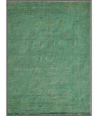 Hand Knotted Overdye Wool Rug - 8'2'' x 11'4'' 8' 2" X 11' 4" ( 249 X 345 ) / Green / N/A