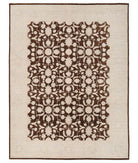 Hand Knotted Ziegler Farhan Wool Rug - 9'0'' x 12'0'' 9' 0" X 12' 0" ( 274 X 366 ) / Brown / Grey