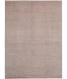 Hand Knotted Overdye Wool Rug - 9'9'' x 13'6'' 9' 9" X 13' 6" ( 297 X 411 ) / Pink / Pink