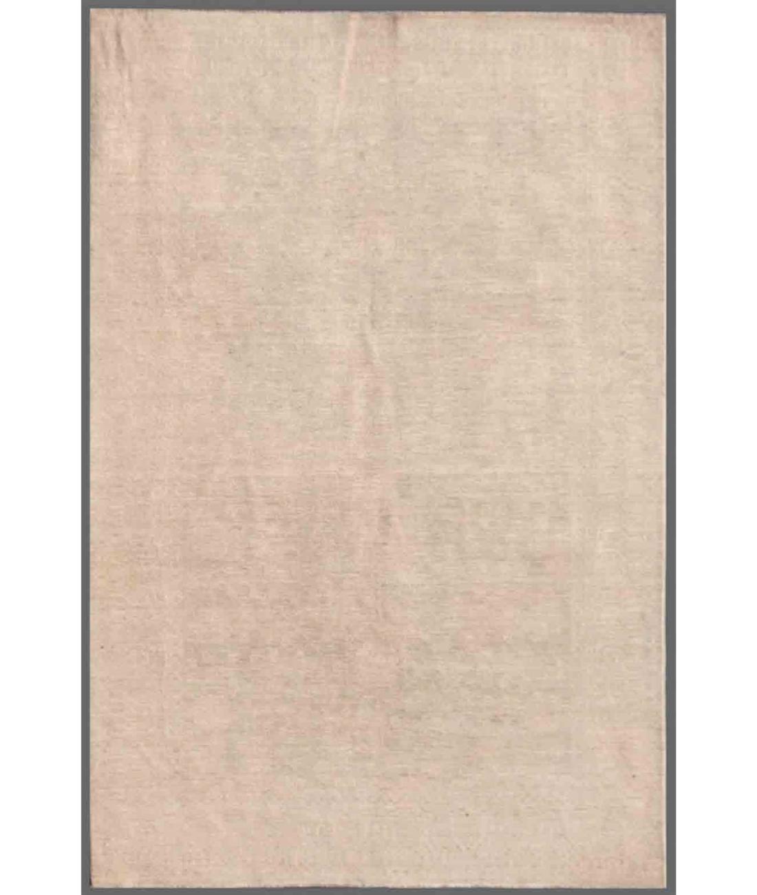 Hand Knotted Khotan Wool Rug - 5'10'' x 8'10'' 5' 10" X 8' 10" ( 178 X 269 ) / Ivory / Ivory