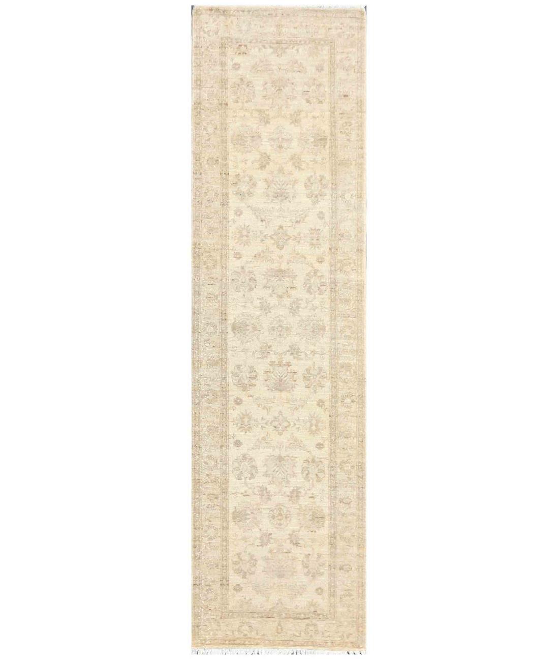 Hand Knotted Serenity Wool Rug - 2'7'' x 9'5'' 2' 7" X 9' 5" ( 79 X 287 ) / Ivory / Ivory