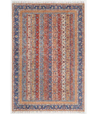 Hand Knotted Shaal Wool Rug - 6'7'' x 9'9'' 6' 7" X 9' 9" ( 201 X 297 ) / Multi / Multi