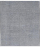 Hand Knotted Overdye Wool Rug - 8'0'' x 9'5'' 8' 0" X 9' 5" ( 244 X 287 ) / Grey / N/A