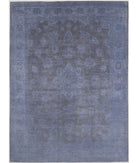 Hand Knotted Overdye Wool Rug - 8'11'' x 12'2'' 8' 11" X 12' 2" ( 272 X 371 ) / Blue / N/A