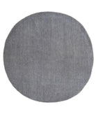 Hand Knotted Overdye Wool Rug - 7'8'' x 7'9'' 7' 8" X 7' 9" ( 234 X 236 ) / Grey / Grey