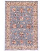 Ziegler 3'11'' X 5'10'' Hand-Knotted Wool Rug 3'11'' x 5'10'' (118 X 175) / Grey / Taupe