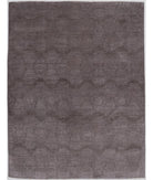 Hand Knotted Overdye Wool Rug - 6'2'' x 8'3'' 6' 2" X 8' 3" ( 188 X 251 ) / Brown / N/A