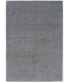 Hand Knotted Overdye Wool Rug - 6'1'' x 8'6'' 6' 1" X 8' 6" ( 185 X 259 ) / Grey / Grey