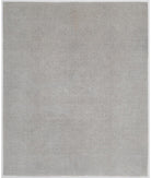 Hand Knotted Overdye Wool Rug - 7'9'' x 9'4'' 7' 9" X 9' 4" ( 236 X 284 ) / Grey / Grey