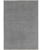 Hand Knotted Overdye Wool Rug - 5'5'' x 7'10'' 5' 5" X 7' 10" ( 165 X 239 ) / Grey / Grey