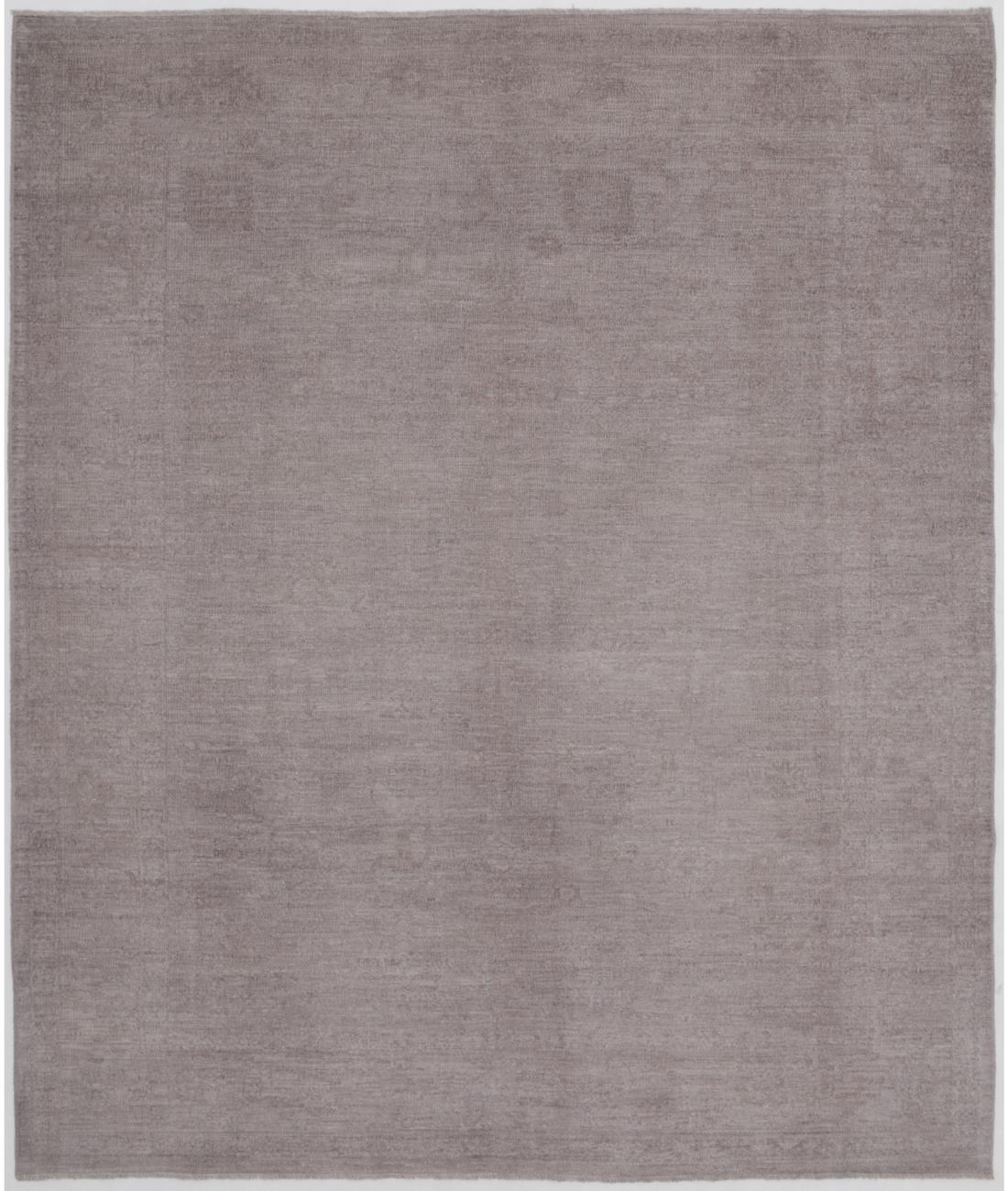 Hand Knotted Overdye Wool Rug - 8'2'' x 9'10'' 8' 2" X 9' 10" ( 249 X 300 ) / Taupe / N/A