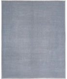 Hand Knotted Overdye Wool Rug - 8'1'' x 9'9'' 8' 1" X 9' 9" ( 246 X 297 ) / Grey / Grey