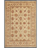 Hand Knotted Sultanabad Wool Rug - 5'7'' x 8'0'' 5' 7" X 8' 0" ( 170 X 244 ) / Ivory / Taupe