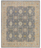 Hand Knotted Fine Artemix Wool Rug - 7'11'' x 9'10'' 7' 11" X 9' 10" ( 241 X 300 ) / Grey / Ivory