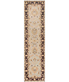 Hand Knotted Serenity Wool Rug - 2'6'' x 9'8'' 2' 6" X 9' 8" ( 76 X 295 ) / Grey / Brown