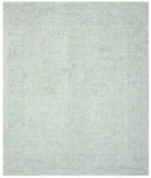 Hand Knotted Oushak Wool Rug - 8'2'' x 9'9'' 8' 2" X 9' 9" ( 249 X 297 ) / Teal / Teal