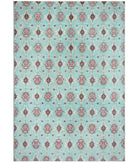 Hand Knotted Art & Craft Wool Rug - 10'0'' x 14'4'' 10' 0" X 14' 4" ( 305 X 437 ) / Teal / Red