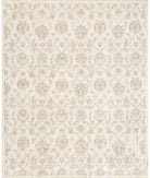 Hand Knotted Artemix Wool Rug - 7'11'' x 9'6'' 7' 11" X 9' 6" ( 241 X 290 ) / Ivory / Brown