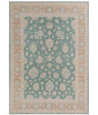 Hand Knotted Ziegler Farhan Wool Rug - 8'9'' x 12'7'' 8' 9" X 12' 7" ( 267 X 384 ) / Green / Brown