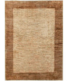 Hand Knotted Modcar Wool Rug - 8'5'' x 11'2'' 8' 5" X 11' 2" ( 257 X 340 ) / Taupe / Brown