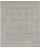 Hand Knotted Fine Serenity Wool Rug - 8'0'' x 9'0'' 8' 0" X 9' 0" ( 244 X 274 ) / Grey / Ivory