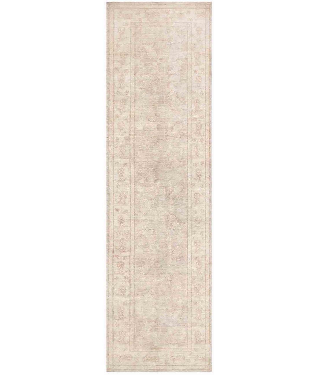 Hand Knotted Fine Serenity Wool Rug - 2'10'' x 10'1'' 2' 10" X 10' 1" ( 86 X 307 ) / Grey / Brown