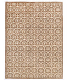 Hand Knotted Art & Craft Wool Rug - 8'10'' x 11'9'' 8' 10" X 11' 9" ( 269 X 358 ) / Brown / Ivory