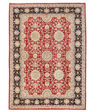 Hand Knotted Ziegler Farhan Wool Rug - 8'10'' x 11'10'' 8' 10" X 11' 10" ( 269 X 361 ) / Red / Charcoal