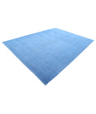 Overdye 8'10'' X 12'1'' Hand-Knotted Wool Rug 8'10'' x 12'1'' (265 X 363) / Blue / Blue