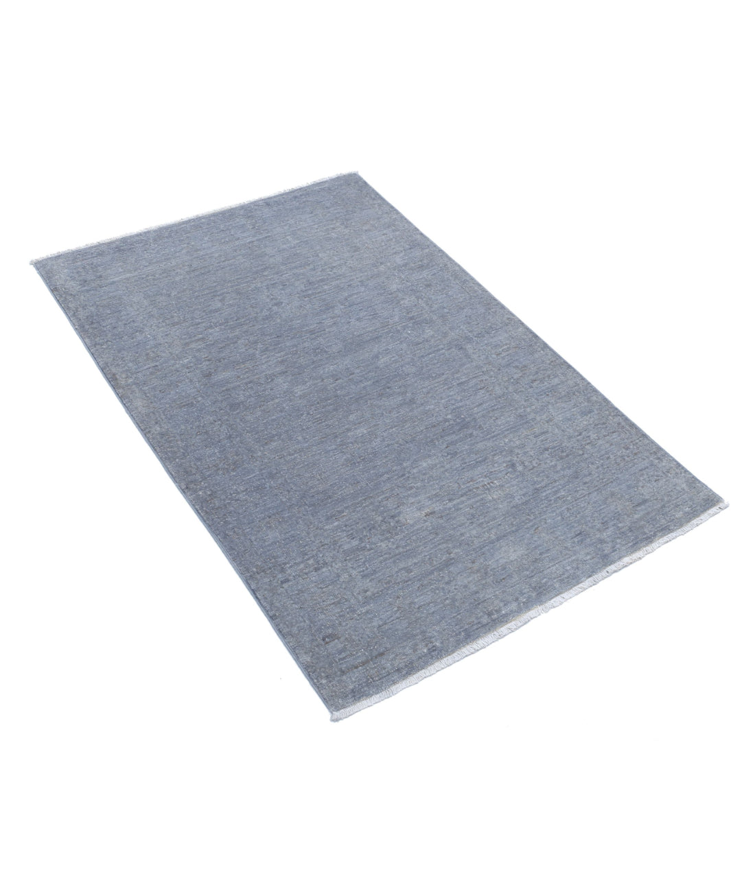 Overdye 2'9'' X 4'0'' Hand-Knotted Wool Rug 2'9'' x 4'0'' (83 X 120) / Grey / Grey