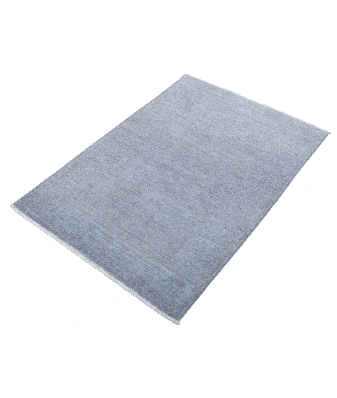 Overdye 2'9'' X 4'0'' Hand-Knotted Wool Rug 2'9'' x 4'0'' (83 X 120) / Grey / Grey