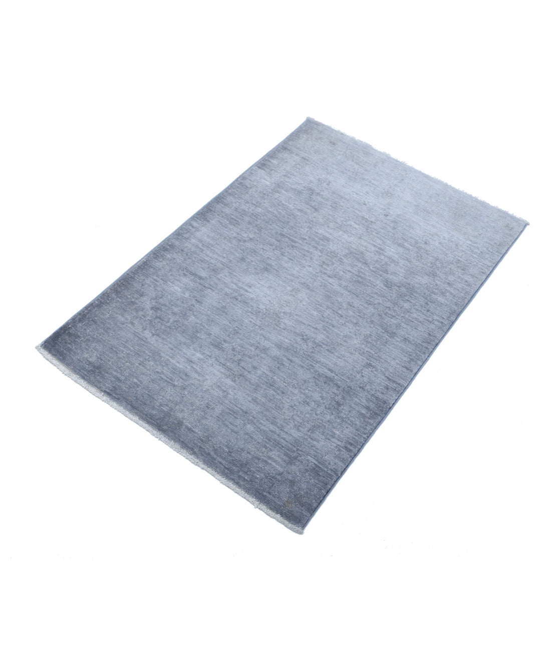 Overdye 2'1'' X 3'3'' Hand-Knotted Wool Rug 2'1'' x 3'3'' (63 X 98) / Grey / Grey