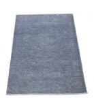 Overdye 2'1'' X 3'3'' Hand-Knotted Wool Rug 2'1'' x 3'3'' (63 X 98) / Grey / Grey