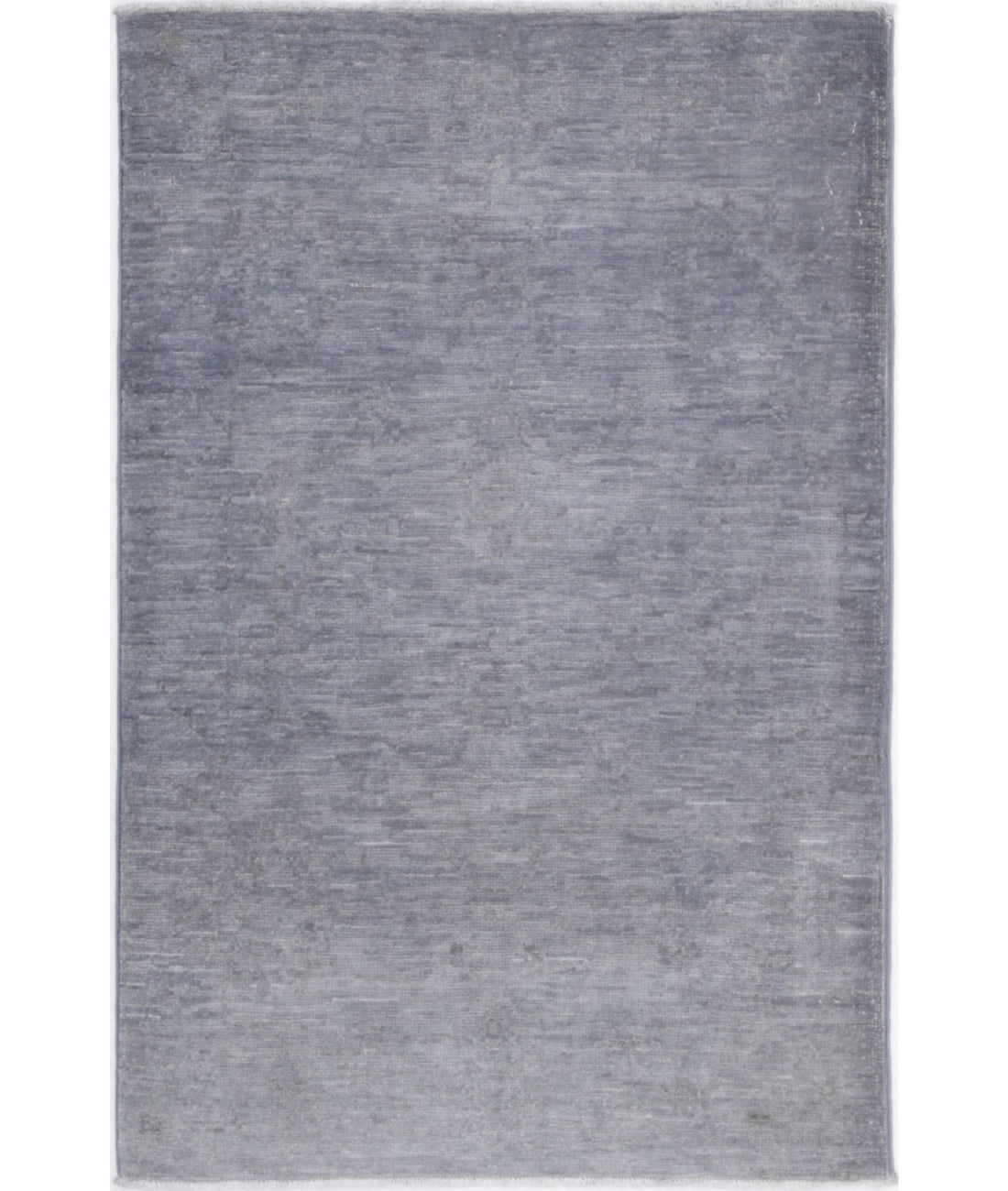 Overdye 2'1'' X 3'3'' Hand-Knotted Wool Rug 2'1'' x 3'3'' (63 X 98) / Grey / Grey