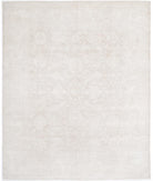 Hand Knotted Fine Ziegler Wool Rug - 8'7'' x 10'6'' 8' 7" X 10' 6" ( 262 X 320 ) / Ivory / Ivory