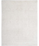 Hand Knotted Fine Ziegler Wool Rug - 7'11'' x 9'11'' 7' 11" X 9' 11" ( 241 X 302 ) / Ivory / Ivory