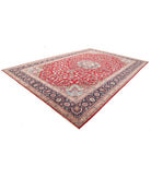 Kerman 10'11'' X 16'6'' Hand-Knotted Wool Rug 10'11'' x 16'6'' (328 X 495) / Red / Blue