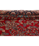 Kerman 10'11'' X 16'6'' Hand-Knotted Wool Rug 10'11'' x 16'6'' (328 X 495) / Red / Blue