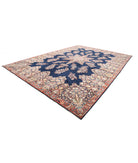 Kerman 11'9'' X 16'8'' Hand-Knotted Wool Rug 11'9'' x 16'8'' (353 X 500) / Blue / Ivory