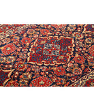 Kashan 4'4'' X 6'9'' Hand-Knotted Wool Rug 4'4'' x 6'9'' (130 X 203) / Blue / Burgundy