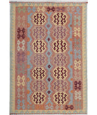 Hand Woven Kafkas Kilim Wool Kilim Rug - 5'11'' x 8'6'' 5' 11" X 8' 6" ( 180 X 259 ) / Multi / Multi