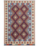 Hand Woven Kafkas Kilim Wool Kilim Rug - 5'10'' x 8'9'' 5' 10" X 8' 9" ( 178 X 267 ) / Multi / Multi