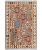 Hand Woven Kafkas Kilim Wool Kilim Rug - 5'10'' x 9'2'' 5' 10" X 9' 2" ( 178 X 279 ) / Multi / Multi