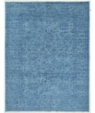 Hand Knotted Ziegler Farhan Wool Rug - 4'11'' x 6'4'' 4' 11" X 6' 4" ( 150 X 193 ) / Blue / Blue